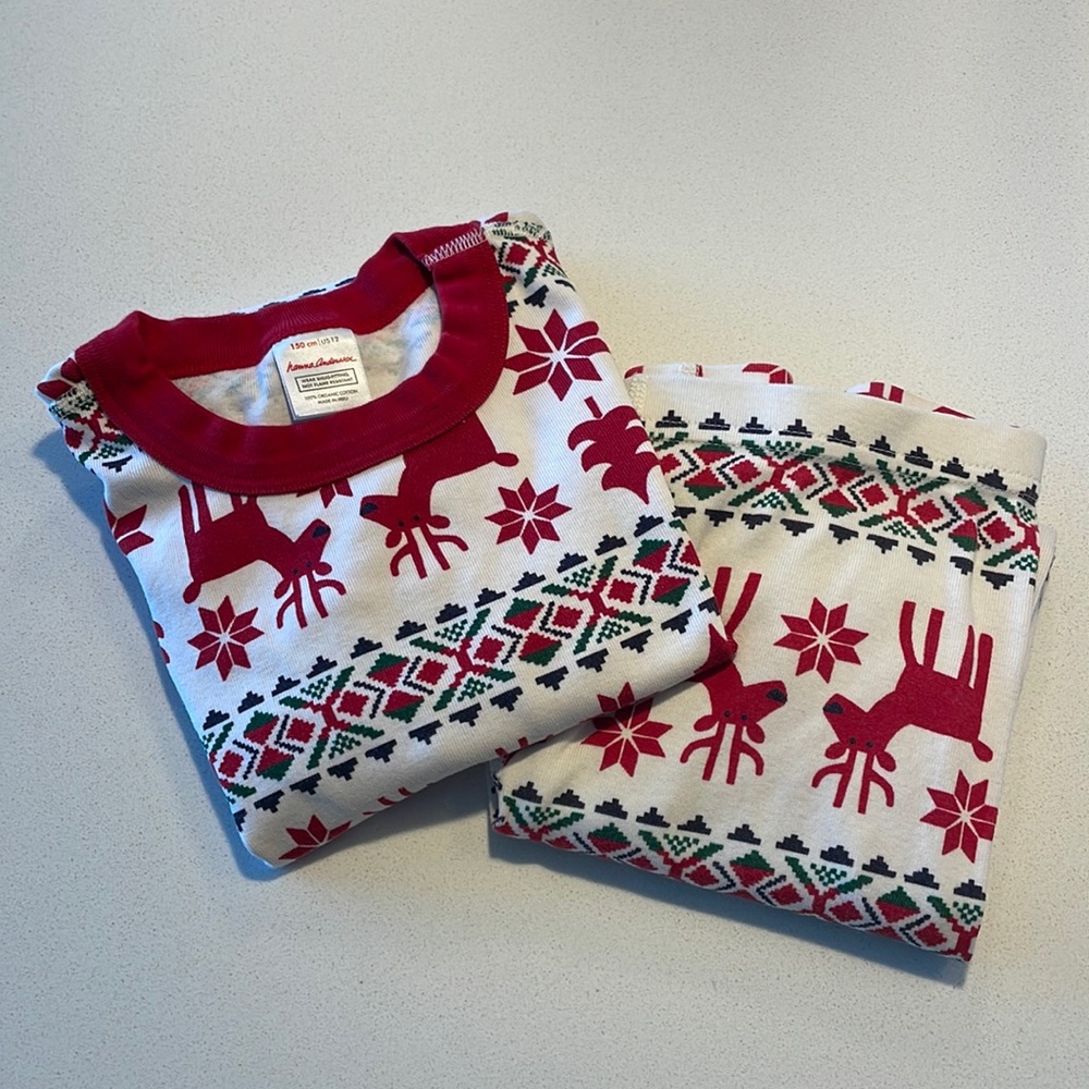 Hanna Andersson size 12 100% organic cotton pajamas
